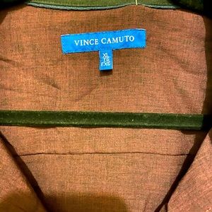 Men’s XL Vince Camuto L sleeve button down shirt, color Merlot, BNWT never worn